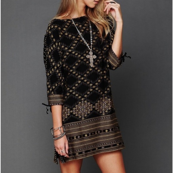 Free People New Romantics Stole My Heart Tunic Chain Dress S - Picture 10 of 13